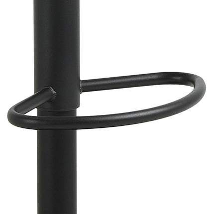 Owen Swivel Bar Stool With Height Adjustable Function In Matt Black
