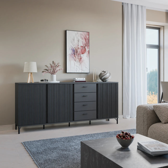 Avenale Sideboard 3 Door 4 Drawer Laminate 200cm