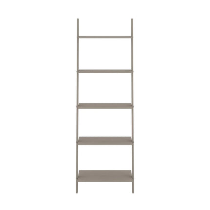 Corona Grey - Ladder Bookcase - 5 Shelf Wax Pine