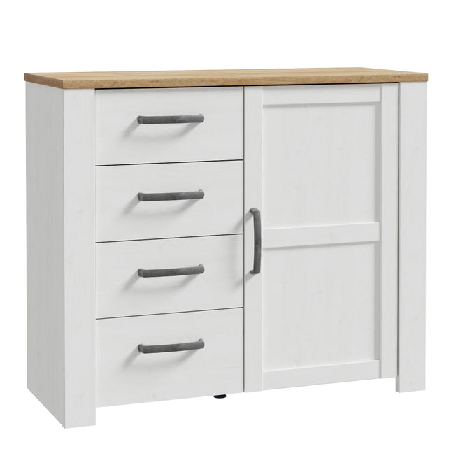 Bohol 1 Door 4 Drawer Chest – Provensal Storage, Choice Of Finishes