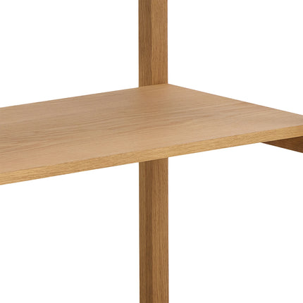 Ludza Rectangular Bookcase With 3 Shelves in Oak – Stylish Storage