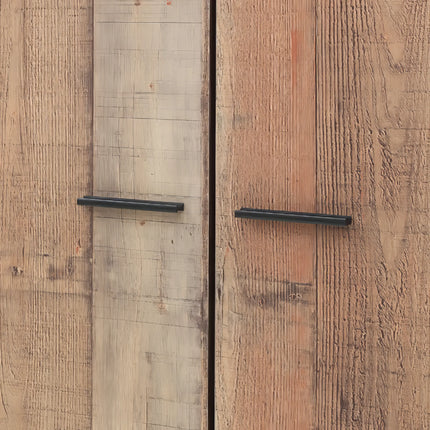 Stretton - 3 Piece Bedroom Set 2 Door Wardrobe - Rustic Oak