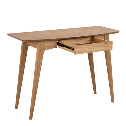 Woodstock Office Desk in Oak Oiled Veneer with Drawer