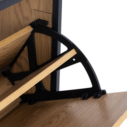 Seaford - Shoe Cabinet in Black and Oak