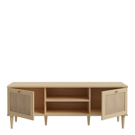 Calasetta - 2 Door 2 Shelf TV Unit in Rattan