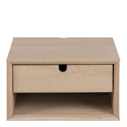 Century 1 Drawer Wall Mounted Bedside with Small Shelf