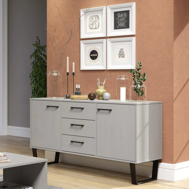 Texas - Sideboard - 2 Door 3 Drawer Grey Waxed Pine