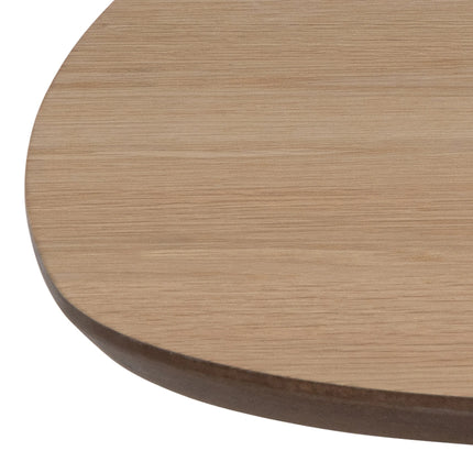 Caracas Square Coffee Table in Oak and Matt Black – Scandinavian Style