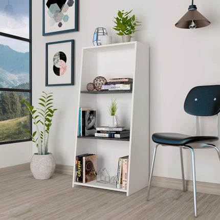 Dallas - Bookcase - 3 Shelf Modern Angled