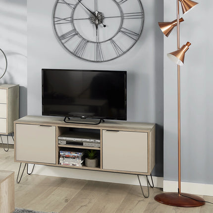 Augusta - TV Unit - 2 Door & Metal Hairpin Legs