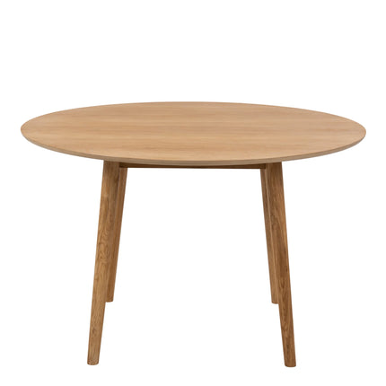 Nagano - Round Dining Table with 4 Femke Dining Chairs
