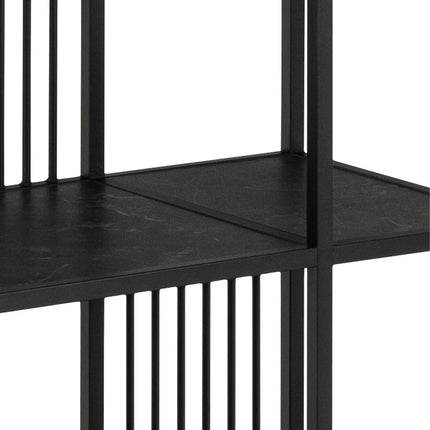 Strington - Bookcase with 5 Shelves in Black