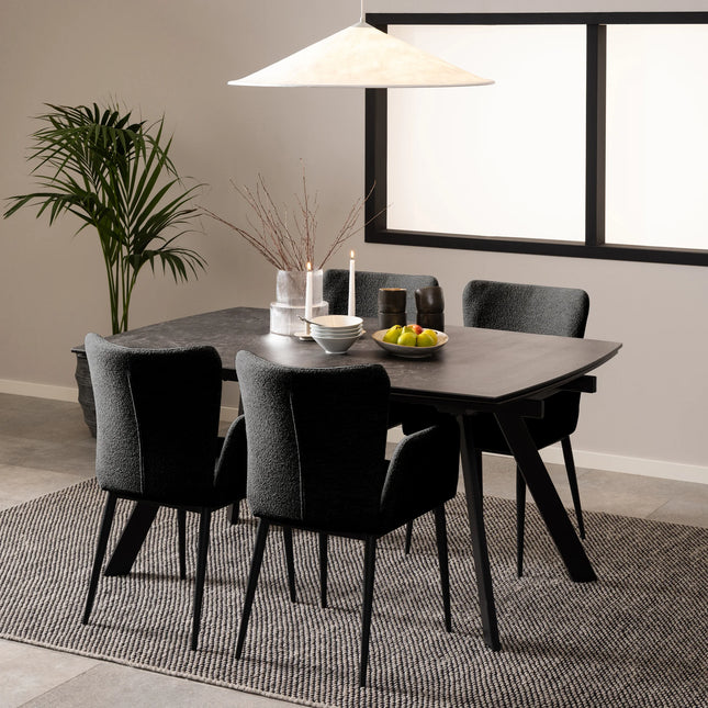 Blackburn - Black Ceramic Dining Table