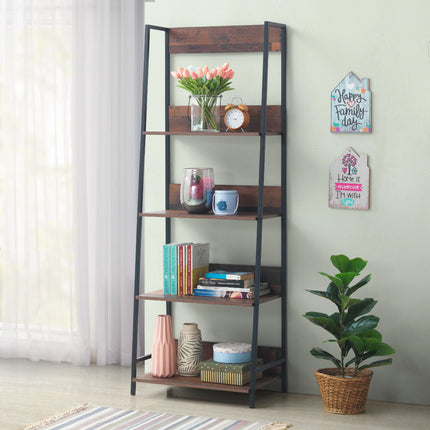 Abbey - Large Ladder Bookcase - 4 Shelves