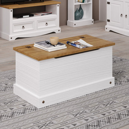 Corona - Storage Trunk - Solid Pine Lift Lid