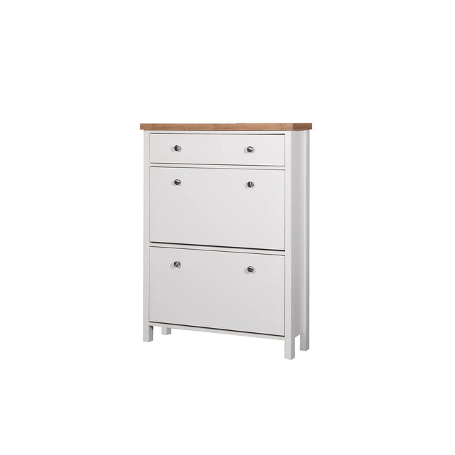 Astbury - 3 Tier Shoe Cabinet - White