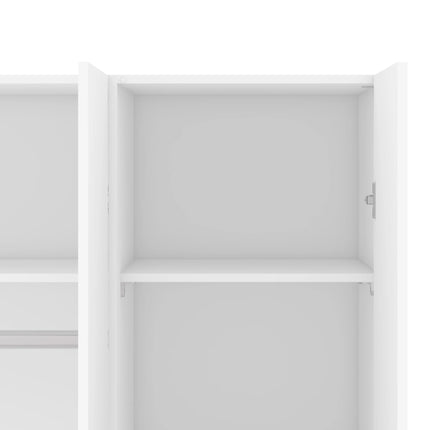 Space - Wardrobe with 3 Doors in White