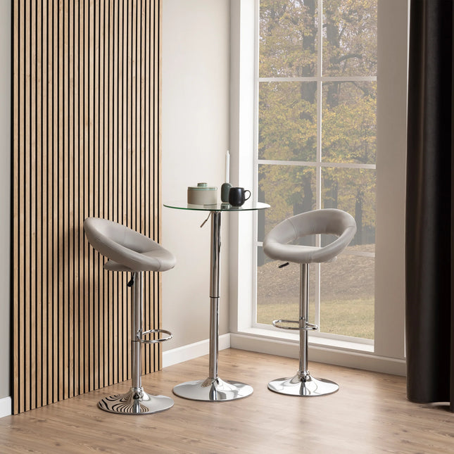 Plump - Swivel Bar Stool with Open Back
