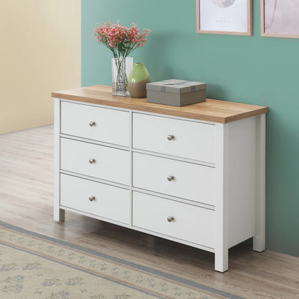 Astbury - 3 Piece Bedroom Set - 6 Drawer Chest - White