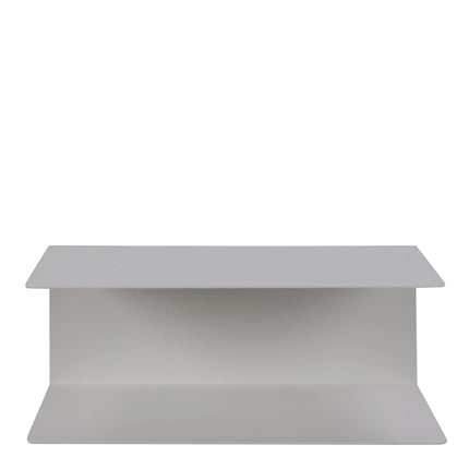 Joliet White Powder-Coated Steel Wall Shelf – Compact & Durable