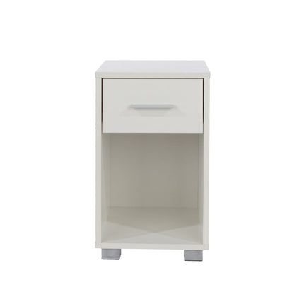 Lido - Bedside Table - 1 Drawer White