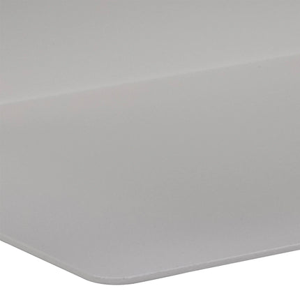 Joliet White Powder-Coated Steel Wall Shelf – Compact & Durable