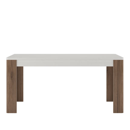 Toronto - 160cm Dining Table In White and Oak