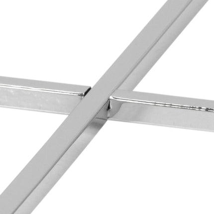 Cross - Square Metal Side Table