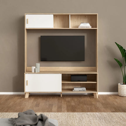 Ikast - TV Wall Unit with 2 Sliding Doors