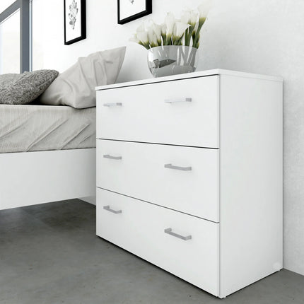 Space - 3 Piece Bedroom Set, Bedside, Chest and 2 Door Wardrobe