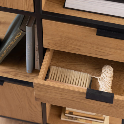 Swindon - Bookcase with 2 Doors, 3 Drawers and 1 Shelf