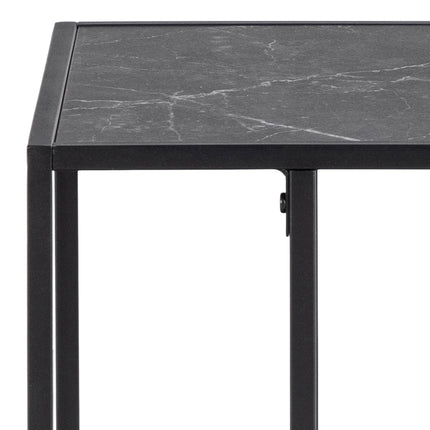Infinity - Side Table in Matt Black