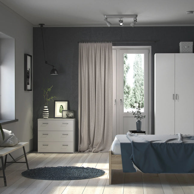 Space - Wardrobe with 2 Doors in White