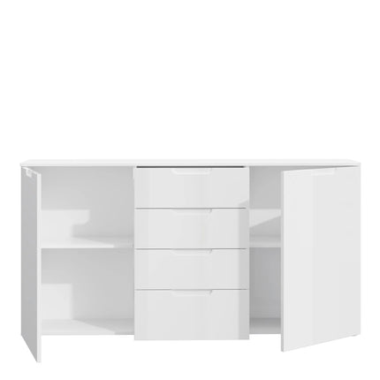 Sienna - Wide Chest of 4 Drawers and 2 Doors