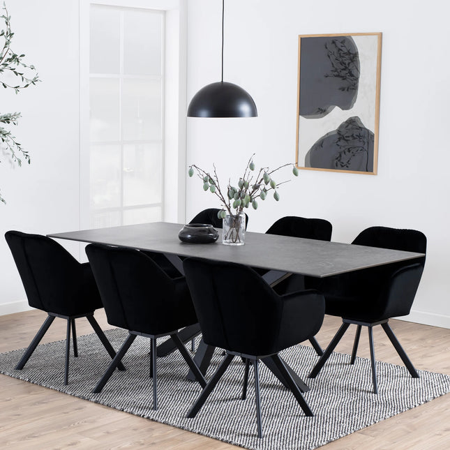 Heaven Dining Table with Heat and Scratch-Resistant Ceramic Top 200cm