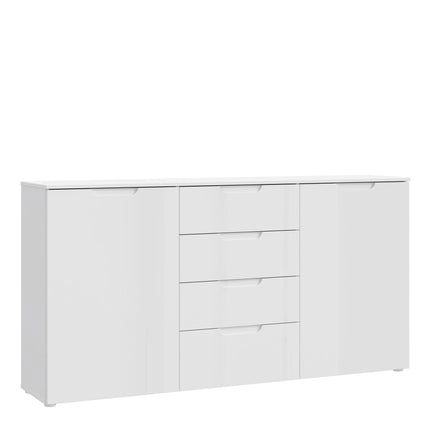 Sienna - Wide Chest of 4 Drawers and 2 Doors