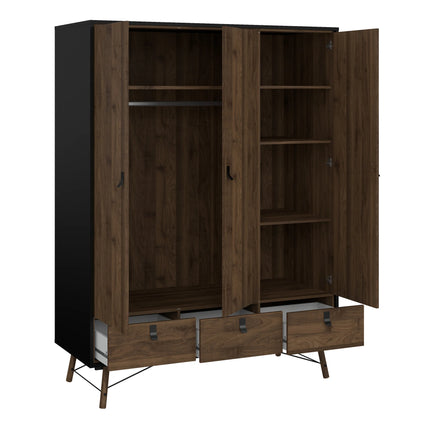Ry 3 Door 3 Drawer Wardrobe — Choice Of Finishes