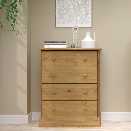 Cotswold - Chest of Drawers - 4 Drawer Antique Waxed Pine