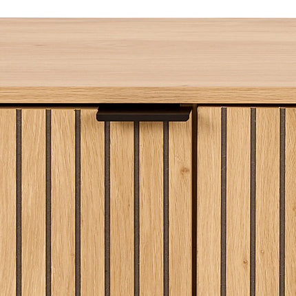 Jaipur TV Unit With 3 Doors 176cm Wide in Oak – Scandinavian Style