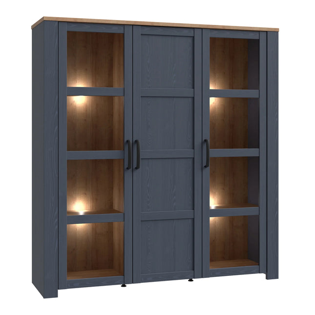 Bohol - Large Display Cabinet with 4x LED Light