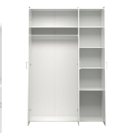 Space - Wardrobe with 3 Doors in White