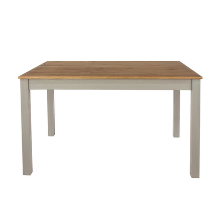 Linea - Dining Table - Grey & Antique Waxed Pine