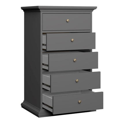 Paris - Chest of 5 Drawers