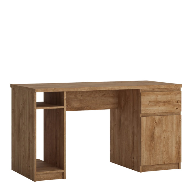 Fribo Oak Desk 1 Door 1 Drawer Laminate 135cm Wide