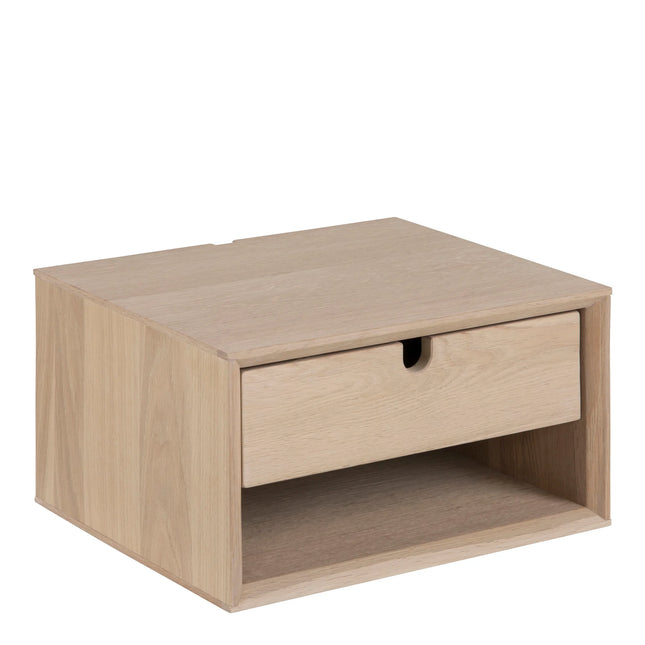 Century 1 Drawer Wall Mounted Bedside with Small Shelf