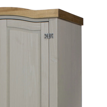 Corona - Wardrobe - 2 Door Traditional with Exposed Hinges