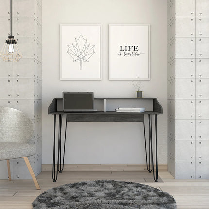 Dallas - Desk - 1 Drawer with Hairpin Legs
