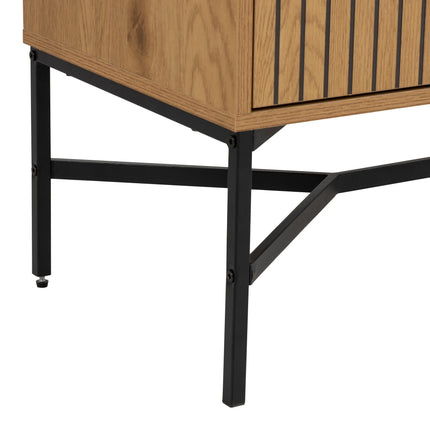 Jaipur - Sideboard with 2 Doors and 1 Drawer in Black