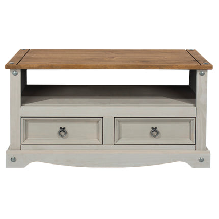 Corona - TV Unit - 2 Drawer Traditional Pine