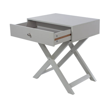 Options - Bedside Cabinet - 1 Drawer & X-Shaped Legs